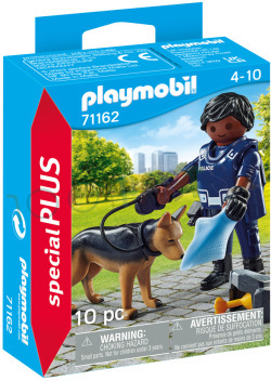 PLAYMOBIL Politieagent met Speurhond