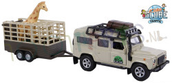 Land Rover met Giraffe & Trailer ca 1/32