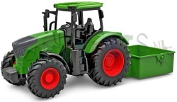 Groene Tractor freewheel met kiepbak