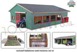 Loopstal met Berging en Weiland 1/32