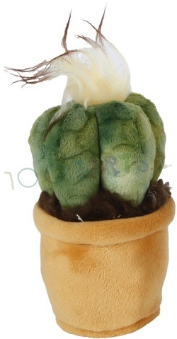 Knuffel Cactus met bruine pot 12-17 cm