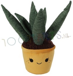 Knuffel Cactus met gele pot 45 cm (lang)