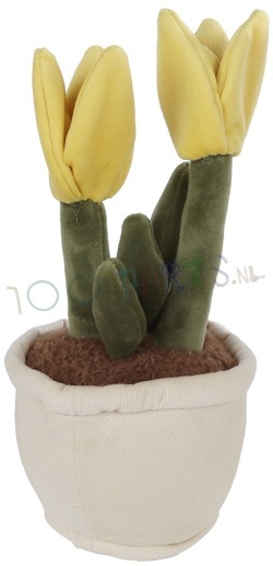 Knuffel Tulp geel 27 cm