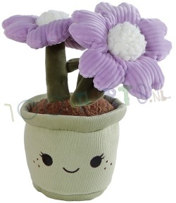 Knuffel Bloem lila 18 cm
