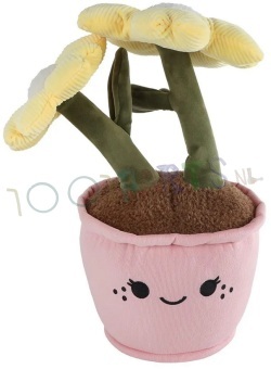 Knuffel Bloem XL geel 45 cm
