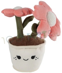 Knuffel Bloem XL roze 45 cm