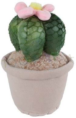 Knuffel Woestijnplant met grijze pot