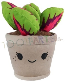 Knuffel Plant groen/rood 24 cm