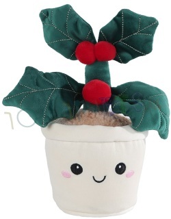 Knuffel Plant Hulst met witte pot 30 cm