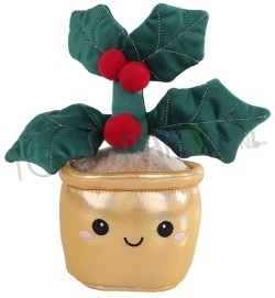 Knuffel Plant Hulst met bruine pot 30 cm