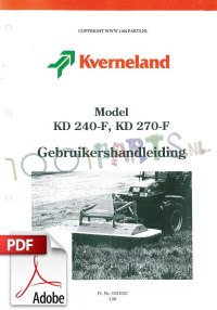HANDLEIDING KD240-F & KD270-F NL