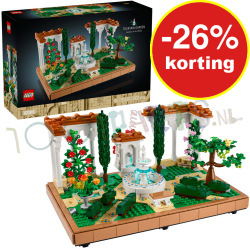 LEGO Icons Tuin met Fontein