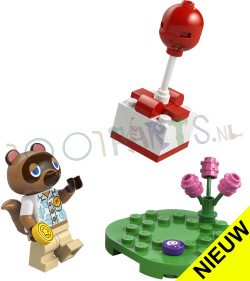 Tom Nook met vliegend Cadeautje PolyBag