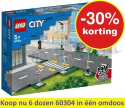 LEGO CITY WegenPlaten per 6 STUKS