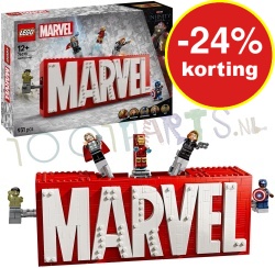 LEGO MARVEL Logo en Minifiguren