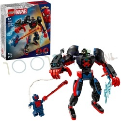 Miles Morales mecha vs. Spider-Man 2099