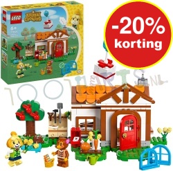 Animal Crossing Isabelle op Visite