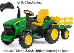 JOHN DEERE Heavy Duty R/C 12volt + kar