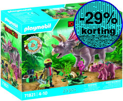 PLAYMOBIL Dinos Triceratops Familie