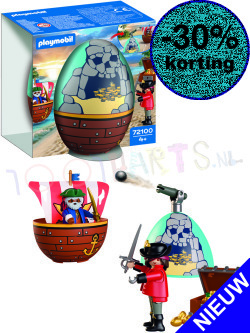 PLAYMOBIL Speel-Ei: Piraten + Ei-Dop