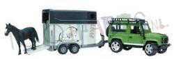 LANDROVER MET PAARDENTRAILER 1/16