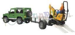LANDROVER+AANHANGER+GRAAFMACHINE 1/16