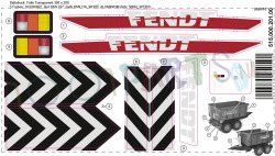 Fendt stickerset tbv Container Haakarm