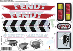 Fendt stickerset tbv Tanker - Halfpipe
